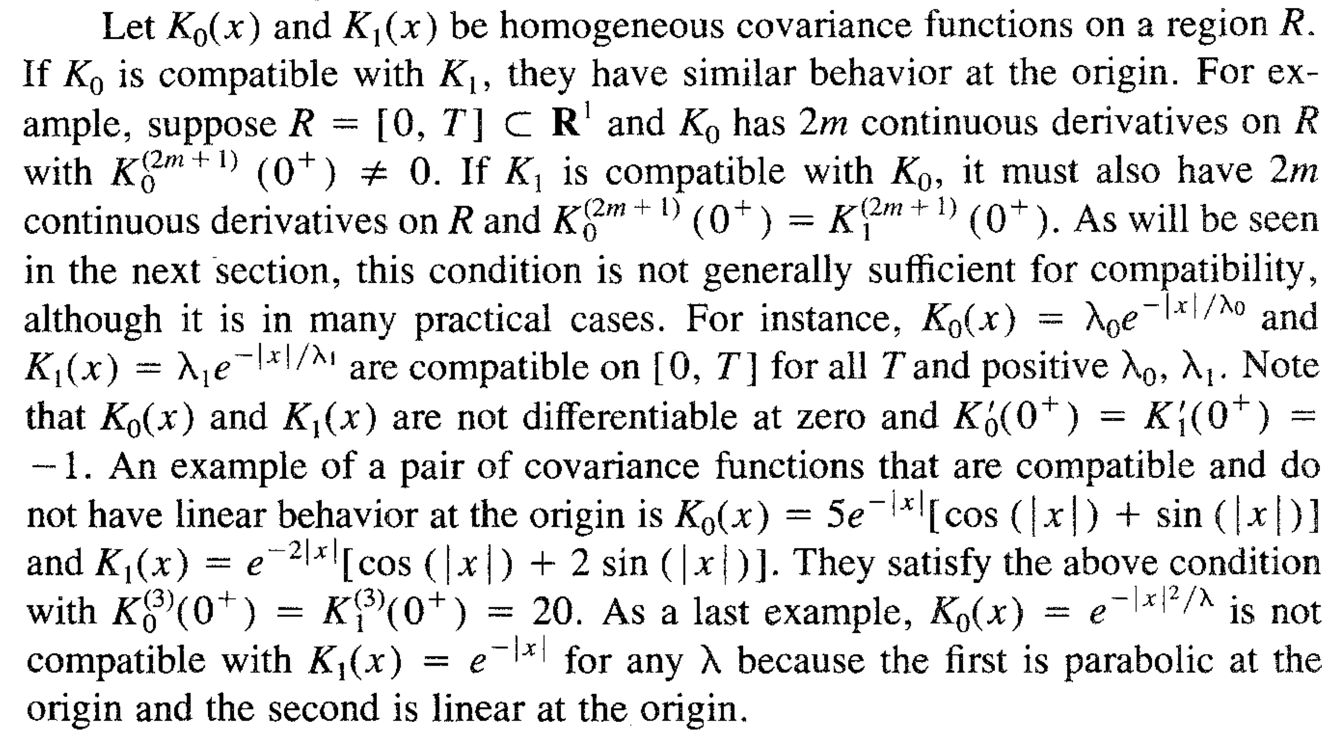 Some asymptotic properties of kriging when the covariance function is